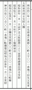 大正４年式戸籍