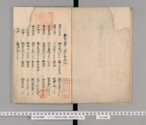 越前藩中分限帳